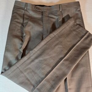 Axcess Claiborne Men's Wool Dress‎ Pants Gray Pleated Front W36 L32